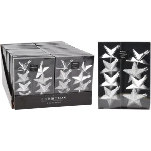 Set de 8 adornos colgantes 6,5 cm