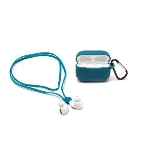 Set estuche y cord?n AirPods color petrol blue