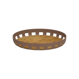 Bandeja con base de bambu 35 cm