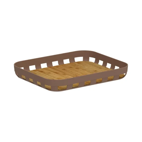 Bandeja con base de bambu 35 cm