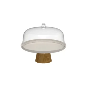 Soporte para torta con cupula y base 25cm