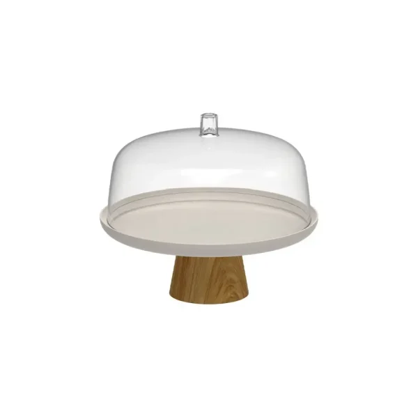 Soporte para torta con cupula y base 25cm