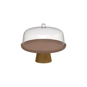 Soporte para torta con cupula y base 25cm