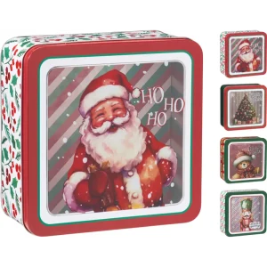 Lata de metal 19x19x8cm 240 gramos