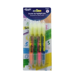 Blister resaltador doble punta 4 colores