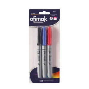 Blister marcador permanente para fina 3 piezas