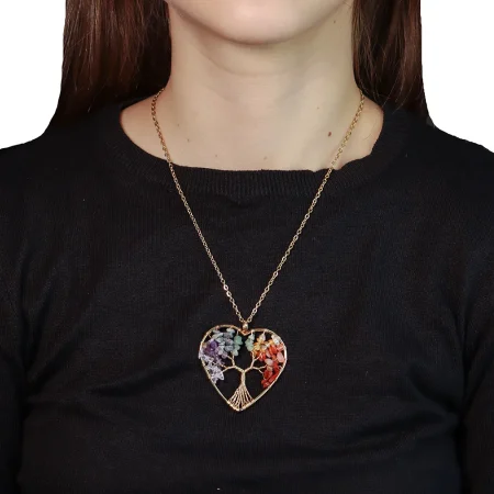 Collar con dije de coraz?n