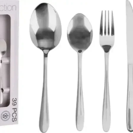 Juego de cubiertos de acero inoxidable 27,2X18,2X8,1