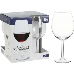 Set de 4 copas de vidrio para vino 21,8x19,3x19,3