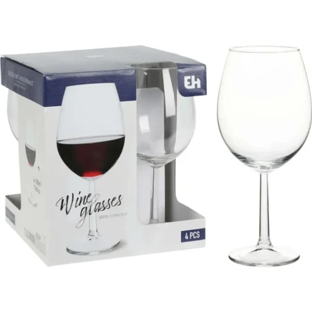 Set de 4 copas de vidrio para vino 21,8x19,3x19,3