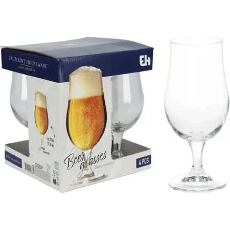 Set de 4 vasos para cerveza 370ml