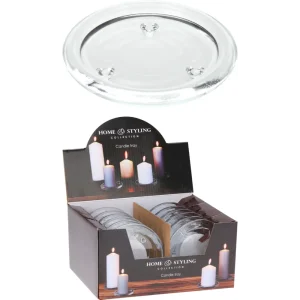 Candelabro de vidrio 10 x 1 x 1 cm