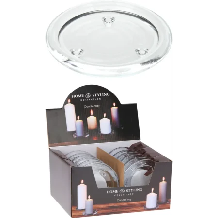 Candelabro de vidrio 10 x 1 x 1 cm