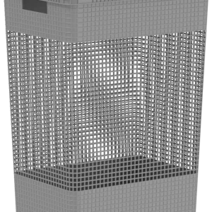 Cesta con tapa para ropa 49 lts