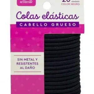 Colas el?sticas para cabello grueso