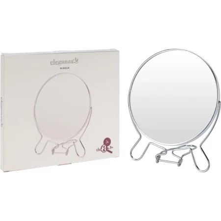 Espejo doble cara de acero inoxidable 14 x 1 x 24 cm