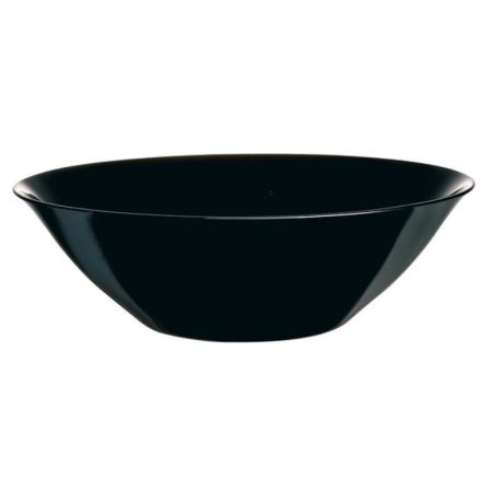 Ensaladera de vidrio opal 27cm Carine color negro