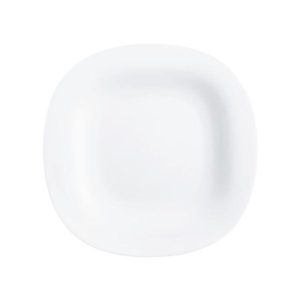 Plato para postre de vidrio opal 19cm Carine color blanco