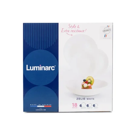 Vajilla de vidrio Opal Zelie 18 piezas