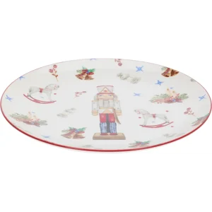 Plato llano de porcelana 26 x 2 cm 750 gramos