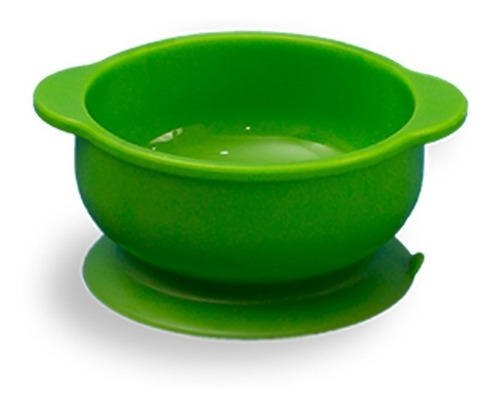 Bowl de silicona con succion verde