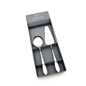 Juego de 2 piezas para servir (paleta y salsera)