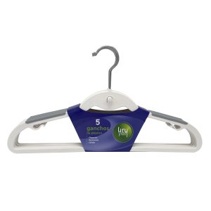 Set de 5 ganchos de plastico 42 x 42 x 26cm