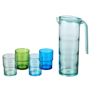 Set de jarra 1,6 Lts + 4 vasos cortos 266 ml