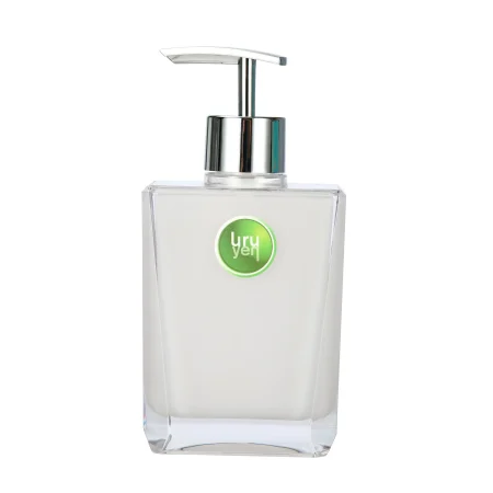Dispensador de jab?n blanco acr?lico