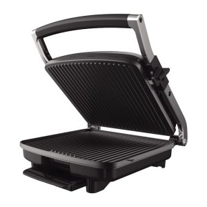 Grill/panini de acero inoxidable 4 cavidades 30x29cm 1500w