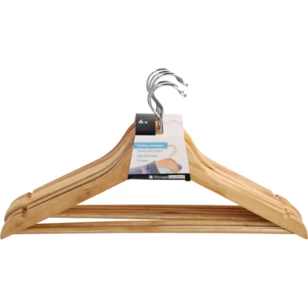 Set de 6 ganchos de madera