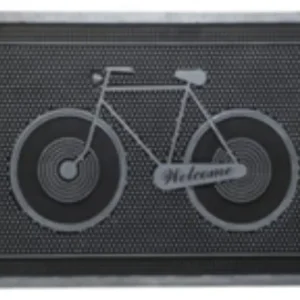 Alfombra de entrada dise?o bicicleta 45 x 75 cm