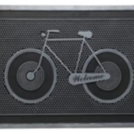 Alfombra de entrada dise?o bicicleta 45 x 75 cm