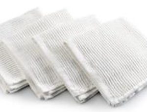 Set de 4 paños de cocina algodon 30cmx30cm