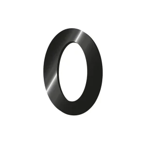 Letra O adhesiva de metal