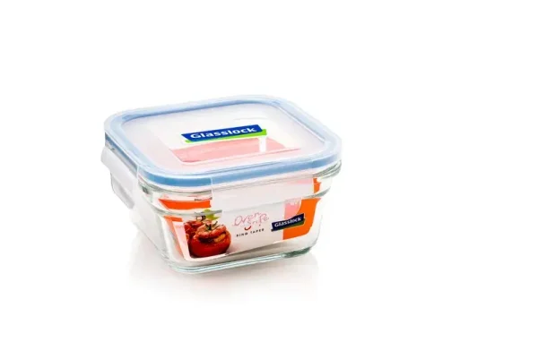 Contenedor de vidrio cuadrado 405ml