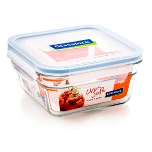 Contenedor de vidrio cuadrado 900ml