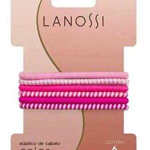 Set de 6 colas delgadas con tonos rosados