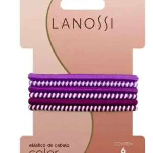 Set de 6 colas delgadas con tonos morados