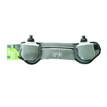 Cinturón de running con botellas de agua