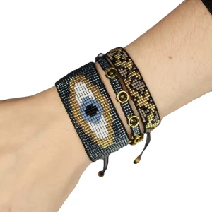 Set de tres pulseras estilo bohemio