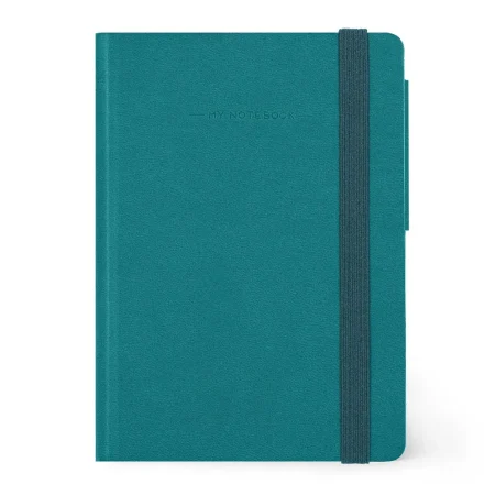 Cuaderno peque?o de rayas color verde malaquita