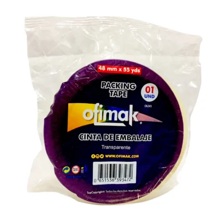 Cinta de empaque transparente 2"