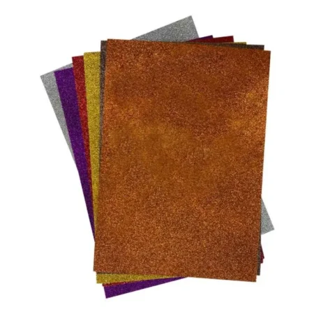 Cartulina escarchada con surtido 10 piezas