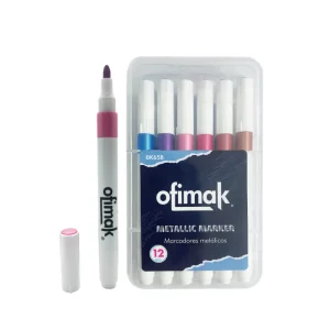 Marcador acr?lico met?lico 12 piezas