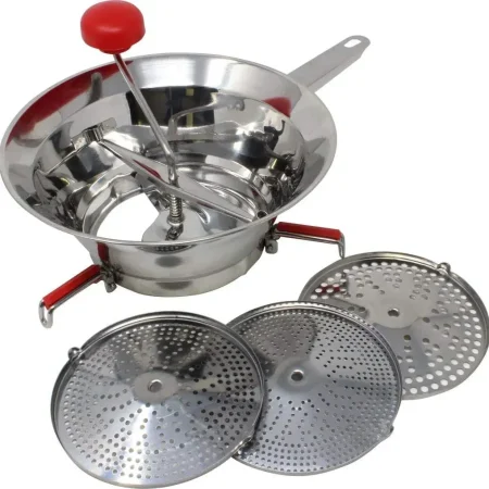 Molino de verduras de pl?stico y acero inoxidable de 20cm