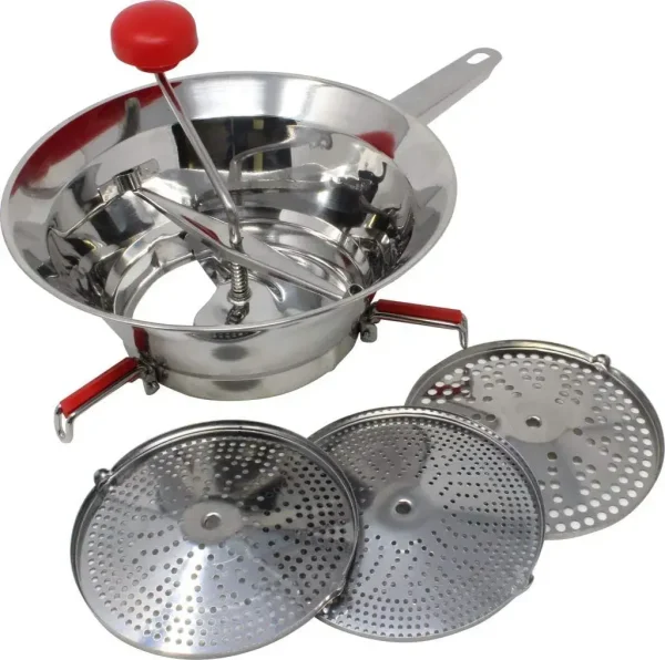 Molino de verduras de pl?stico y acero inoxidable de 20cm