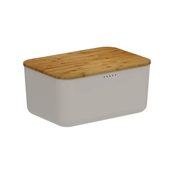 Contenedor con tapa de bambu 33,5x23x26 cm