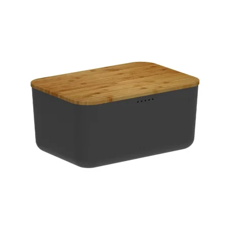 Contenedor con tapa de bambu 33,5x23x26 cm