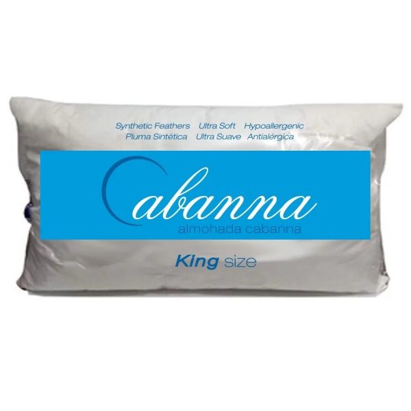 Almohada king 50 x 90 cm de algod?n/poli?ster
